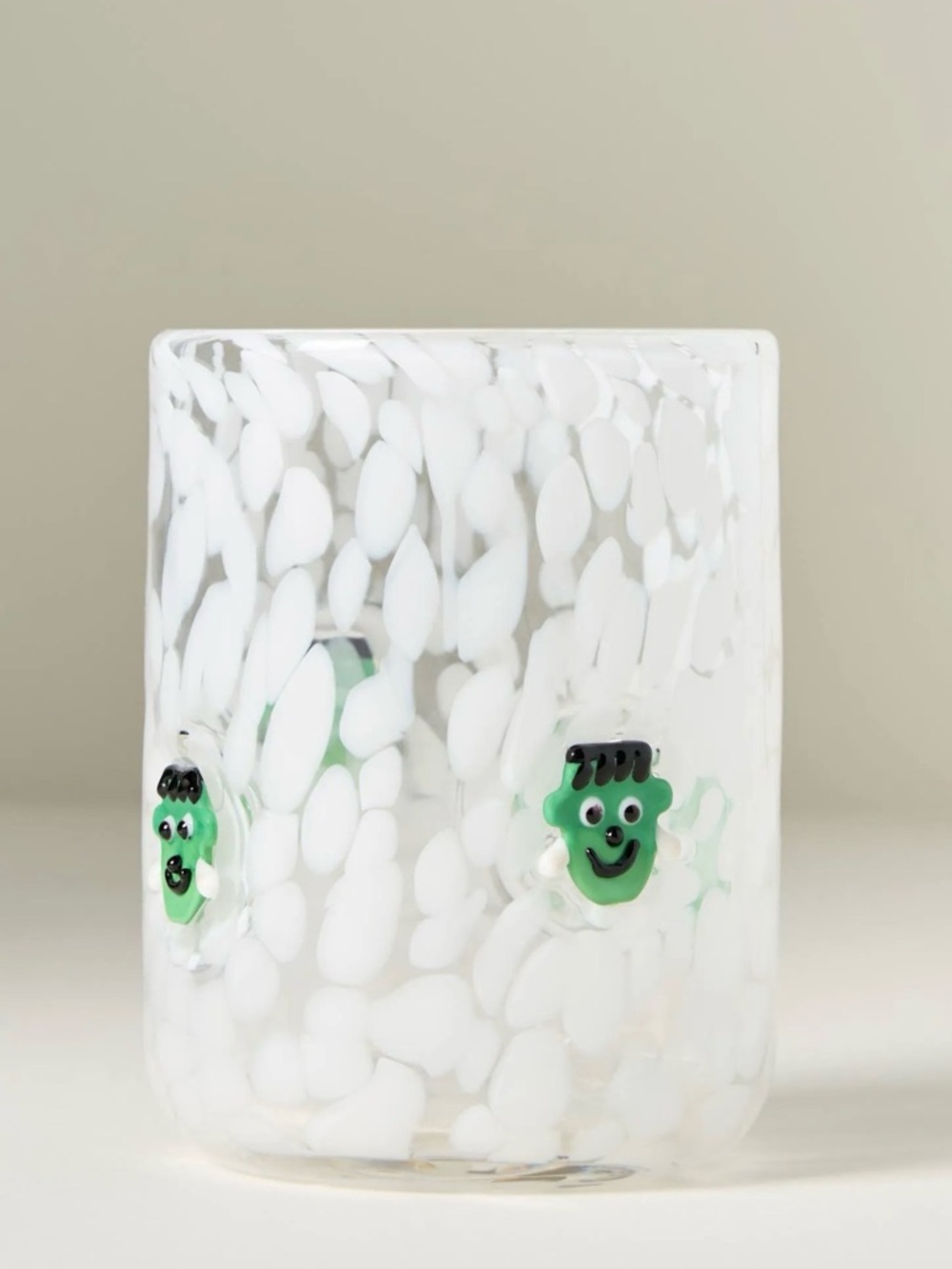NEW Anthropologie The Mystic Icon Juice Glass, Frankenstein